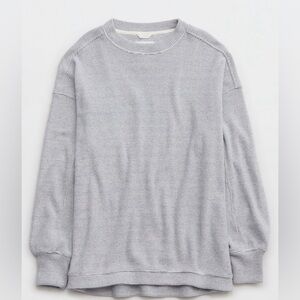 NWT Aerie Getaway Waffle Sweatshirt